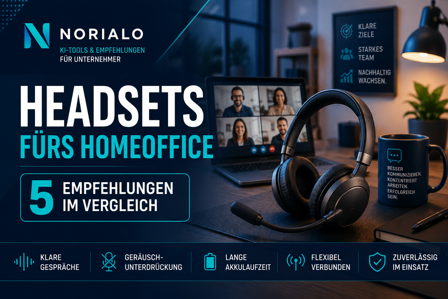 Beste Headsets fürs Homeoffice -5 Modelle im Vergleich