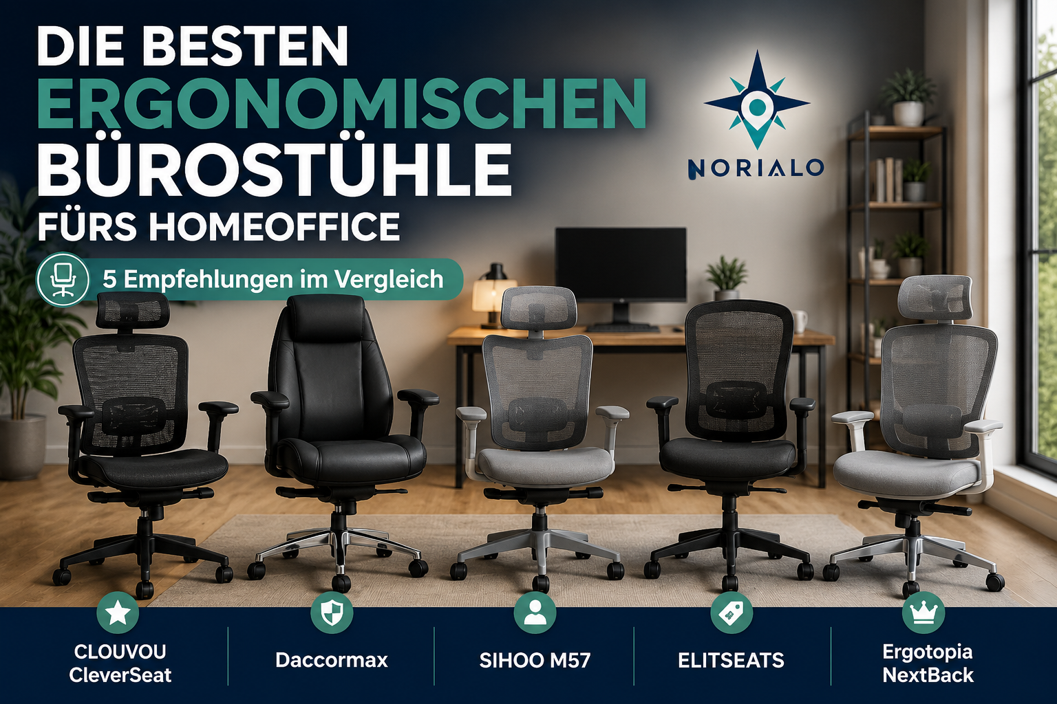 Die besten ergonomischen Bürostühle fürs Homeoffice – 5 Empfehlungen im Vergleich