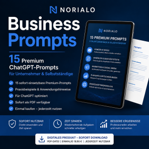 Norialo Business Prompts &ndash; 15 Premium ChatGPT-Prompts